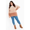 Avenue Women's Plus Size Reese Ribbed Knit Sweater - 4 of 4