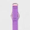 Girls' Red Balloon Unicorn Rainbow Plastic Time Teacher Hook And Loop Strap Watch - Pink - image 4 of 4