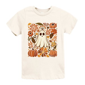 Ghost Floral Collage - Youth Short Sleeve Graphic T-Shirt and Toddler Short Sleeve Graphic T-Shirt - 1 of 4