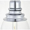 Elegant Lighting Kenna 1-Light Chrome Pendant with Clear Glass Cylinder Shade - 4 of 4