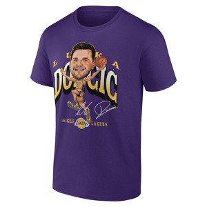 NBA Los Angeles Lakers Men's Luka Doncic Caricature T-Shirt - 1 of 3