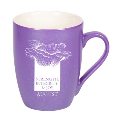 Elanze Designs Strength Integrity And Joy Passion Purple 10 ounce New Bone China Coffee Cup Mug