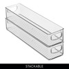 Stackable Pantry Storage Bins with Handles, Set of 4, Clear, Made in USA - 4 of 4