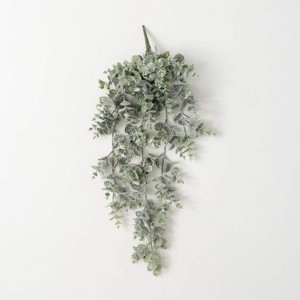 Sullivans Artificial 26" Snowy Eucalyptus Swag, Green - 1 of 2