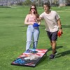 VEVOR Cornhole Set, 3x2 ft Corn Hole Game Boards, MDF Wood Portable Toss Board, Indoor and Outdoor Cornhole Play for Adults, Black - 2 of 4