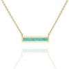 Clotth Stainless Steel Opal Pendant Necklace for Women | Geometric Opal Cubic Zirconia Delicate Choker |Opal Necklace with Appeal - 4 of 4