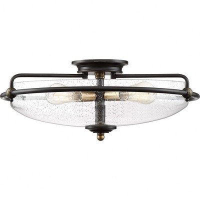 Quoizel Lighting Griffin 4 - Light Flush Mount in  Palladian Bronze