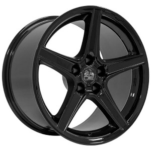OE Wheels LLC FR06B-18100-5450-22B Black Wheel Painted (18 x 10. inches /5 x 114 mm, 22 mm Offset) - 1 of 3