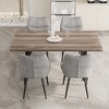 5-Piece Dining Set with Rectangular Table and 4 Chairs for Kitchen, Dining Room - 2 of 4