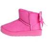 bebe Girl's Toddler Lightweight Winter Boot with Slanted Top Line and Bow - 3 of 4