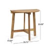 Maggift Patio End Table, Waterproof Portable Patio Small Side Table for Garden, Balcony, Courtyard, Poolside, Patio, Brown, 30.75"*18"*30" - 2 of 4