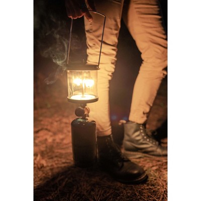 Stansport 9.75" Black Glass Double Mantle Lantern