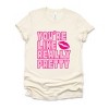 Simply Sage Market You're Like Really Pretty Lips Short Sleeve Tee - 2XL - Cream - 2 of 4