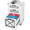 White 3 Drawer Wooden File Cabinet Printer Shelf With Lock - 4 of 4