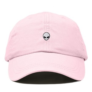 Dalix Lil Alien Embroidered Cotton Cap Outdoor Space Nature Dad Hat Mens - 1 of 4