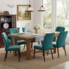 Ora Maison Medieval Style Dining Chairs Set, Upholstered Seat with Padded Cushion, Wooden Frame & Legs, Easy Assembly Accent Chairs for Dining Room - 3 of 4
