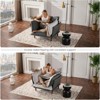Aukfa Reversible 5-in-1 Sofa Cushion Set， Dual Leather/Fabric, Adjustable Pads, Feather-Foam Hybrid, High Legs – All-Season Comfort - 2 of 4