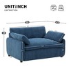 Zeus & Ruta 50"x43" Modern Oversized Chenille Armchair with Upholstered and Pillows, for Living Room, Bedroom, or Apartment - 3 of 4