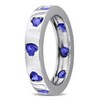 EVERLY JEWELRY | Sterling Silver 1 1/2 CT TGW Created Blue Sapphire Fashion Ring - 2 of 4