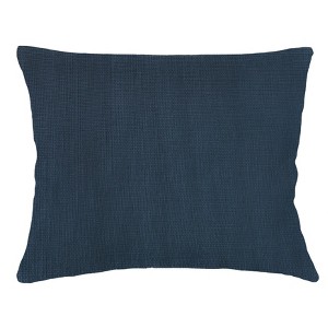 So Soft Linen Navy Blue Dutch Euro Pillow 28x36 - 1 of 2