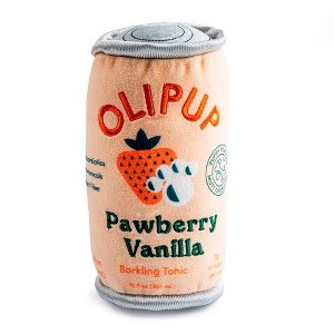Haute Diggity Dog Olipup Pawberry Vanilla Plush Dog Toy with Squeaker - 1 of 4