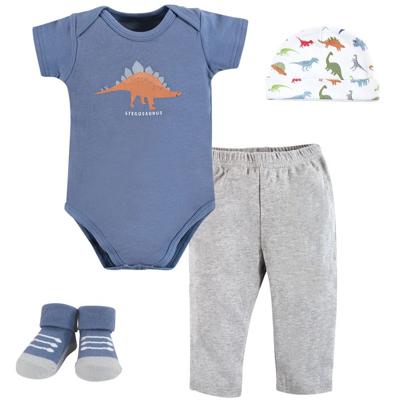 Hudson Baby Infant Boy Layette Boxed Giftset, Dino, 0-6 Months, 1 of 6