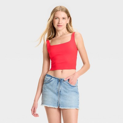 Women's ButterBliss Square Neck Tank Top - Wild Fable™
