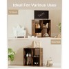 COMHOMA 4/6/8 Wood Cube Storage Shelf, White Wood Bookshelf with Removable Back Panels, Open Back Design for Vertical or Horizontal Placement - 2 of 4