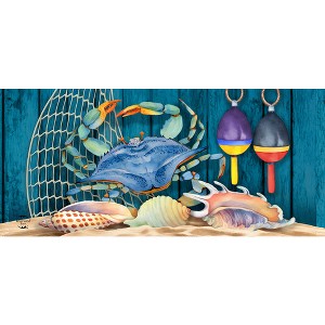 Briarwood Lane Summer Crab Walk Mini Mat 22x10 Indoor Outdoor For Summer Doormat - 1 of 2