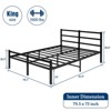 Lusimo 14 Inch Metal Slat Support Bed Frame Platform Bed with Headboard and Footboard Twin/Full/Queen/King - 3 of 4