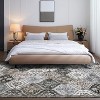 Machine Washable Area Rugs, Non-Slip Low Pile Accent Rug, Stain Resistant Faux Wool Oriental Carpet for Living Room, Bedroom - 2 of 4