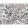 Alilang Vintage-Inspired Silvery Tone Butterfly Brooch Pin with Crystal Rhinestone Accents - 4 of 4