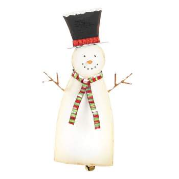 Round Top Collection 16.0" Snowman Bell Lg Christmas Classic Top Hat  -  Decorative Figurines