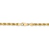 Black Bow Jewelry 4.5mm, 14k Yellow Gold, Diamond Cut Solid Rope Chain Bracelet - 3 of 4