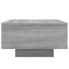 Clihome Modern Square Coffee Table with Textured Finish,Textured Center Table with Inviting Design for Cozy Living Spaces - 3 of 4