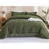 BAGOKIE 3 Pieces Boho Tassel Bed in a Bag Comforter Set - 3 of 4