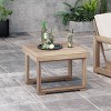 Westchester Acacia Wood Side Table - Brown - Christopher Knight Home: Patio Accent, Water-Resistant - 2 of 4