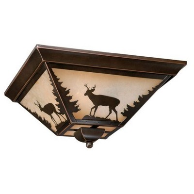 Vaxcel Bryce 3 - Light Flush Mount in  Burnished Bronze