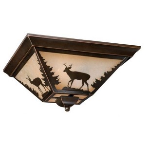 Vaxcel Bryce 3 - Light Flush Mount in  Burnished Bronze - 1 of 4