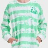 Girls' Long Sleeve Tie-Dye St. Patrick's Day Dress - Cat & Jack™ Cream/Lime Green - 2 of 4