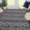 Washable Boho Vintage Area Rug, Low Pile Foldable Non-Slip Non-Shedding Indoor Floor Carpet for Bedroom Home Office - 3 of 4