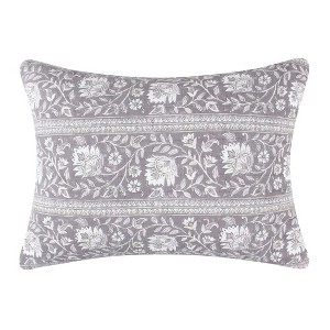 Lirelle Quilted Stripe Block Pillow 14x18 - Levtex Home - 1 of 4