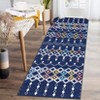 Machine Washable Boho Vintage Area Rug Non-Slip Non-Shedding Geometric Indoor Distressed Soft Low Pile Carpet for Living Room Bedroom Kitchen - 3 of 4