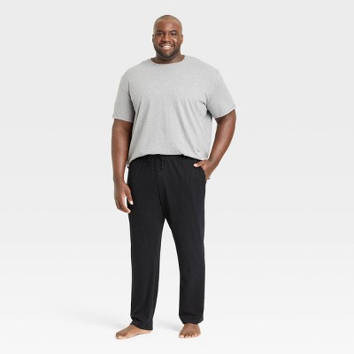 Mens Cozy Plush Sleep Pant, Black, XXX-Large 