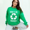 Simply Sage Market Women's Graphic Sweatshirt Don't Be Trashy - 2 of 3