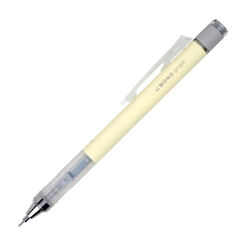 0.5mm MONO Graph Mechanical Pencil Pastel Cream Yellow - Tombow, 1 of 4