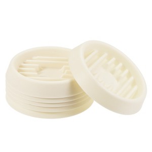 Unique Bargains Indoor Outdoor Waved Base Plastic Round Flower Drip Tray Plant Pot Saucers 3.5'' 6 Pcs - 1 of 4