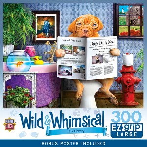MasterPieces 300 Piece EZ Grip Jigsaw Puzzle - The Library - 18"x24" - 1 of 4