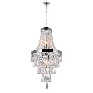 CWI Lighting Vast 6 Light Chandelier With Chrome Finish - 1 of 3