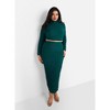 Rebdolls Women's Libra Popcorn Smocking Maxi Bodycon Skirt - Pine Green ...